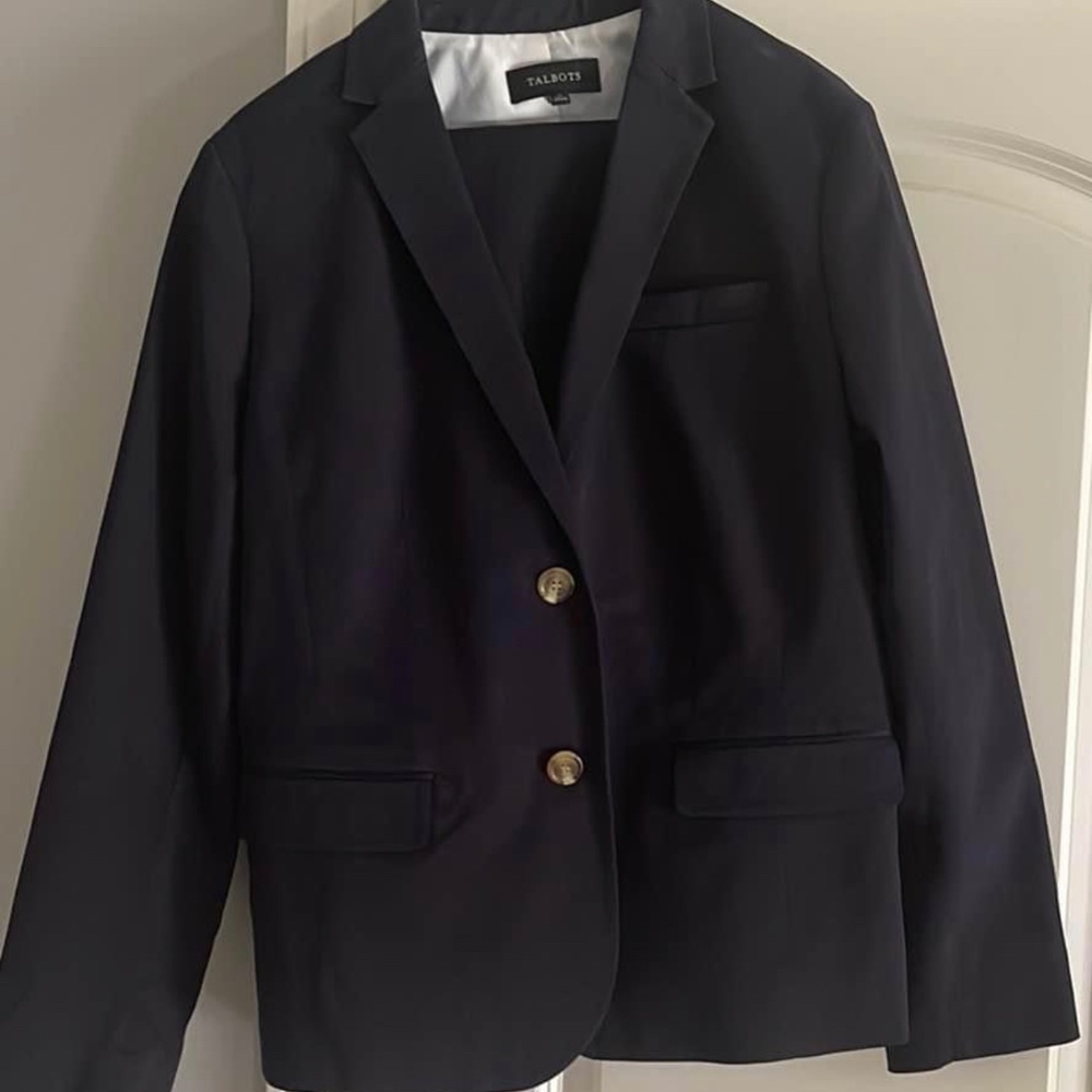 Talbots 2 Pc Navy Suit